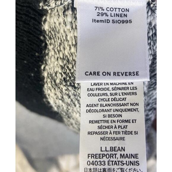 LL Bean Signature Sweater Women’s XL Linen Cotton Blend Oversized Cabincore Cozy - Picture 10 of 11